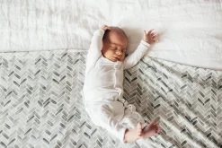 Copper Pearl Knit Swaddle Blanket - Alta