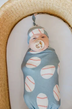 Copper Pearl Knit Swaddle Blanket - Slugger