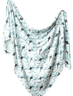 Copper Pearl Knit Swaddle Blanket - Kai