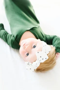 Copper Pearl Newborn Knotted Gown - Alder