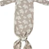 Copper Pearl Newborn Knotted Gown - Oak
