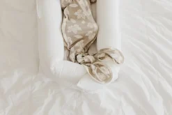 Copper Pearl Newborn Knotted Gown - Oak