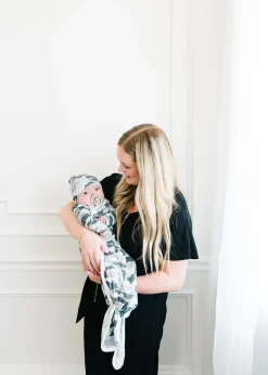 Copper Pearl Newborn Knotted Gown - Gunnar