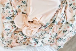 Copper Pearl Newborn Knotted Gown - Blush