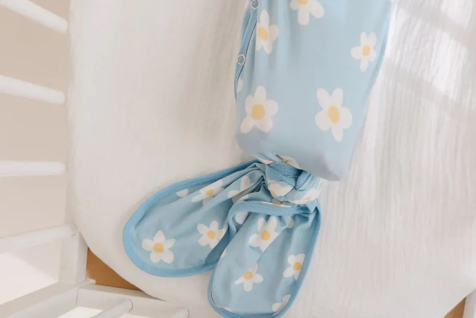 Copper Pearl Newborn Knotted Gown - Della