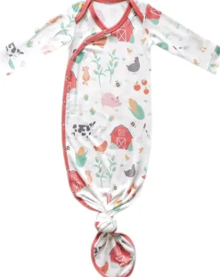 Copper Pearl Newborn Knotted Gown - Farmstead