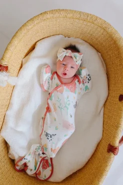 Copper Pearl Newborn Knotted Gown - Farmstead