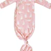 Copper Pearl Newborn Knotted Gown - Goosie