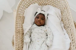 Copper Pearl Newborn Knotted Gown - Arlo