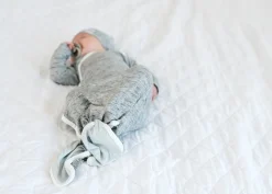 Copper Pearl Newborn Knotted Gown - Asher