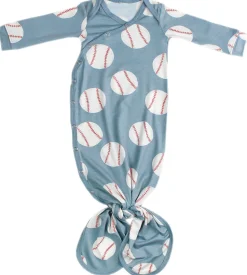 Copper Pearl Newborn Knotted Gown - Slugger