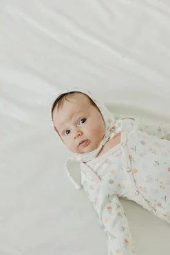 Copper Pearl Newborn Knotted Gown - Mabel