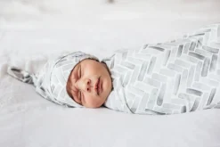 Copper Pearl Newborn Top Knot Hat - Alta