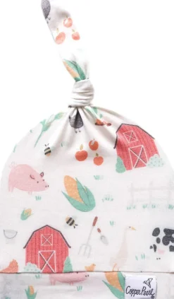 Copper Pearl Newborn Top Knot Hat - Farmstead