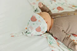 Copper Pearl Newborn Top Knot Hat - Farmstead