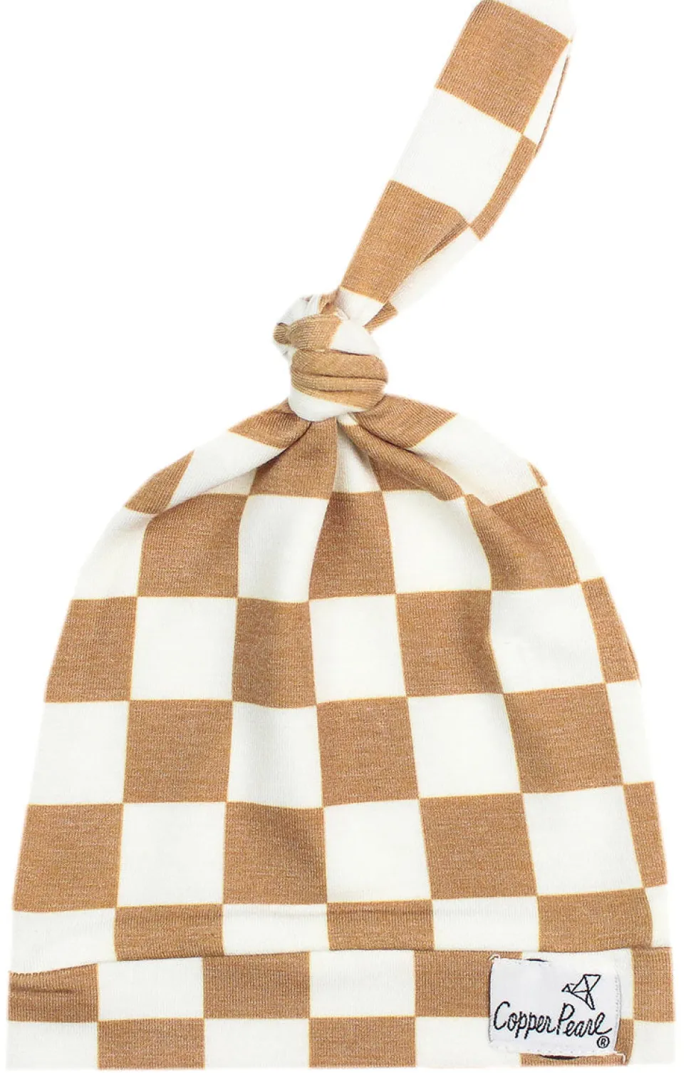 Copper Pearl Newborn Top Knot Hat - Rad