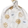 Copper Pearl Newborn Top Knot Hat - Chip