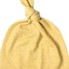 Copper Pearl Newborn Top Knot Hat - Marigold