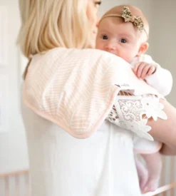 Copper Pearl Premium Burp Cloths, 3 Pack - Blush