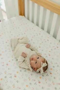 Copper Pearl Premium Fitted Crib Sheet - Mabel