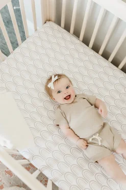 Copper Pearl Premium Fitted Crib Sheet - Bliss
