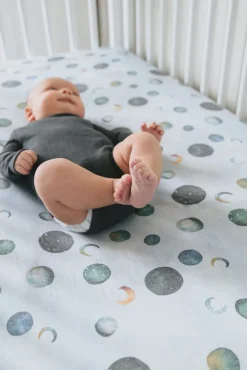 Copper Pearl Premium Fitted Crib Sheet - Lunar
