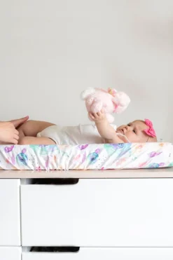 Copper Pearl Premium Knit Diaper Changing Pad Cover - Bloom