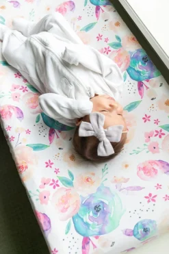 Copper Pearl Premium Knit Diaper Changing Pad Cover - Bloom