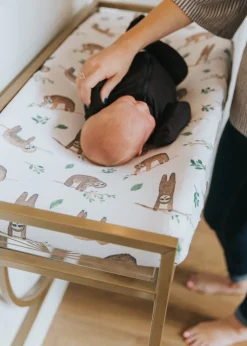 Copper Pearl Premium Knit Diaper Changing Pad Cover - Noah