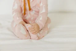 Copper Pearl Zip-up Footie - Goosie (6-12M)