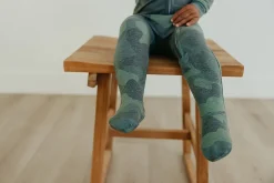 Copper Pearl Zip-up Footie - Hunter (0-3M)