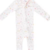 Copper Pearl Zip-up Footie - Mabel (6-12M)