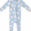 Copper Pearl Zip-up Footie, Della (3-6M)