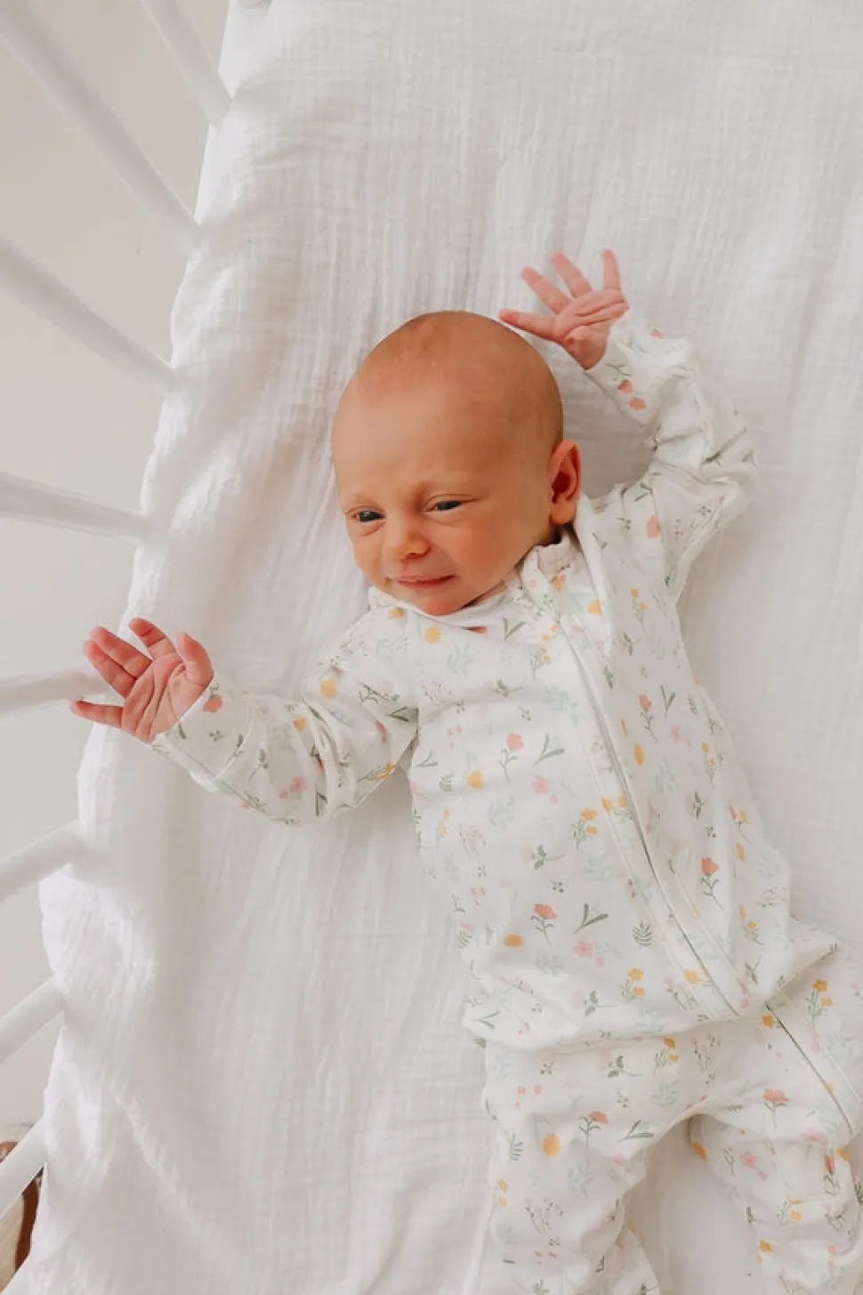 Copper Pearl Zip-up Footie, Mabel (0-3M)