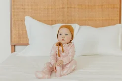 Copper Pearl Zip-up Footie - Goosie (12-18M)