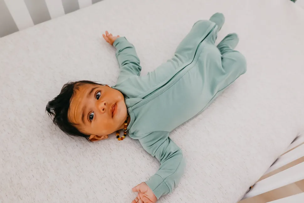 Copper Pearl Zip-up Footie - Briar (18-24M)