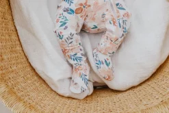 Copper Pearl Zip-up Footie - Autumn (0-3M)