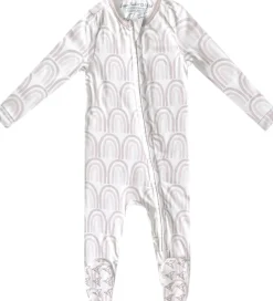 Copper Pearl Zip-up Footie - Bliss (12-18M)
