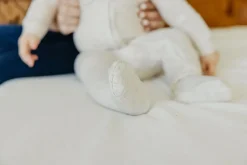 Copper Pearl Zip-up Footie - Oat (6-12M)