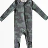 Copper Pearl Zip-up Footie - Hunter (18-24M)