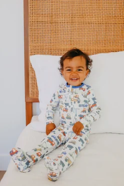 Copper Pearl Zip-up Footie - Diesel (6-12M)