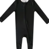 Copper Pearl Zip-up Footie - Midnight (6-12M)