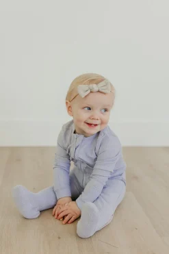 Copper Pearl Zip-up Footie - Periwinkle (18-24M)