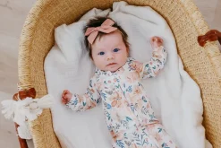 Copper Pearl Zip-up Footie - Autumn (3-6M)