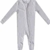 Copper Pearl Zip-up Footie - Ash (6-12M)