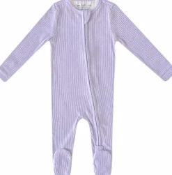 Copper Pearl Zip-up Footie, Periwinkle (0-3M)