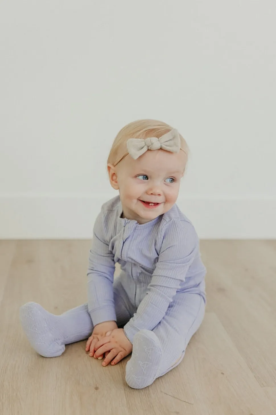 Copper Pearl Zip-up Footie, Periwinkle (0-3M)