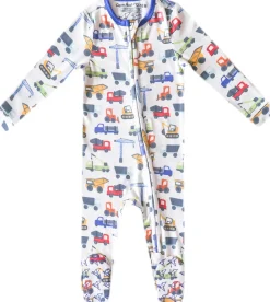 Copper Pearl Zip-up Footie - Diesel (Newborn)