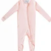 Copper Pearl Zip-up Footie - Blush (6-12M)