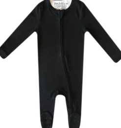Copper Pearl Zip-up Footie - Midnight (12-18M)